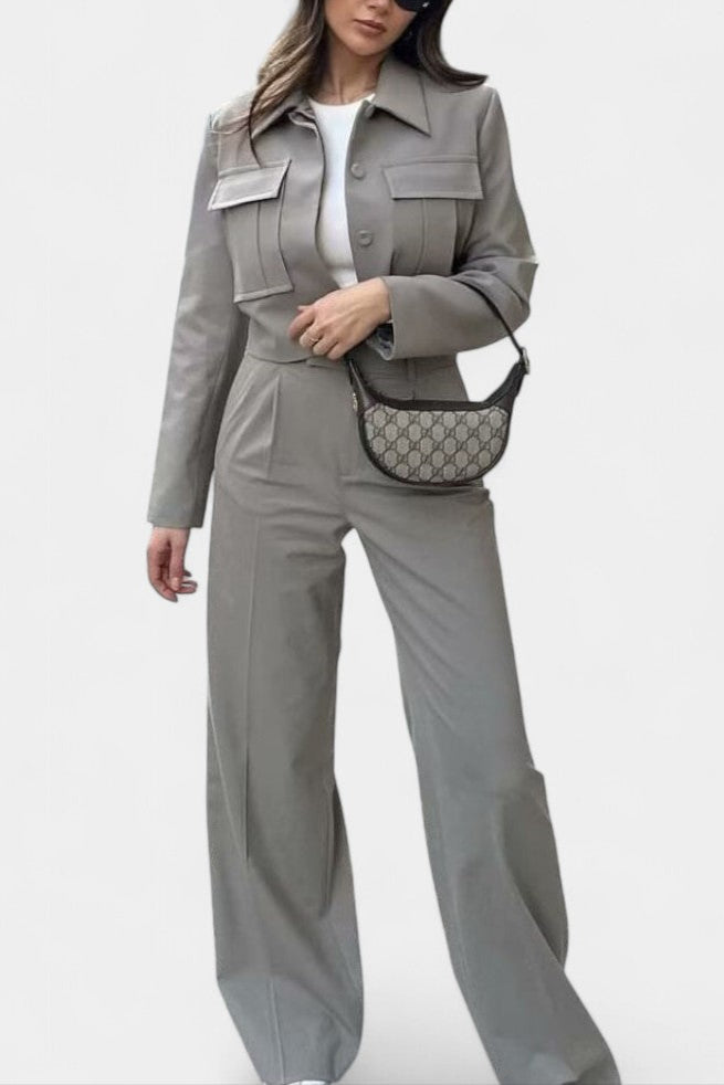 Inga Ensemble Minimaliste à Touche Luxe Décontracté