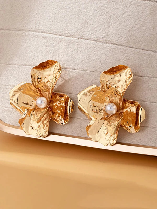 Éclatantes Boucles d'Oreilles en Fleur