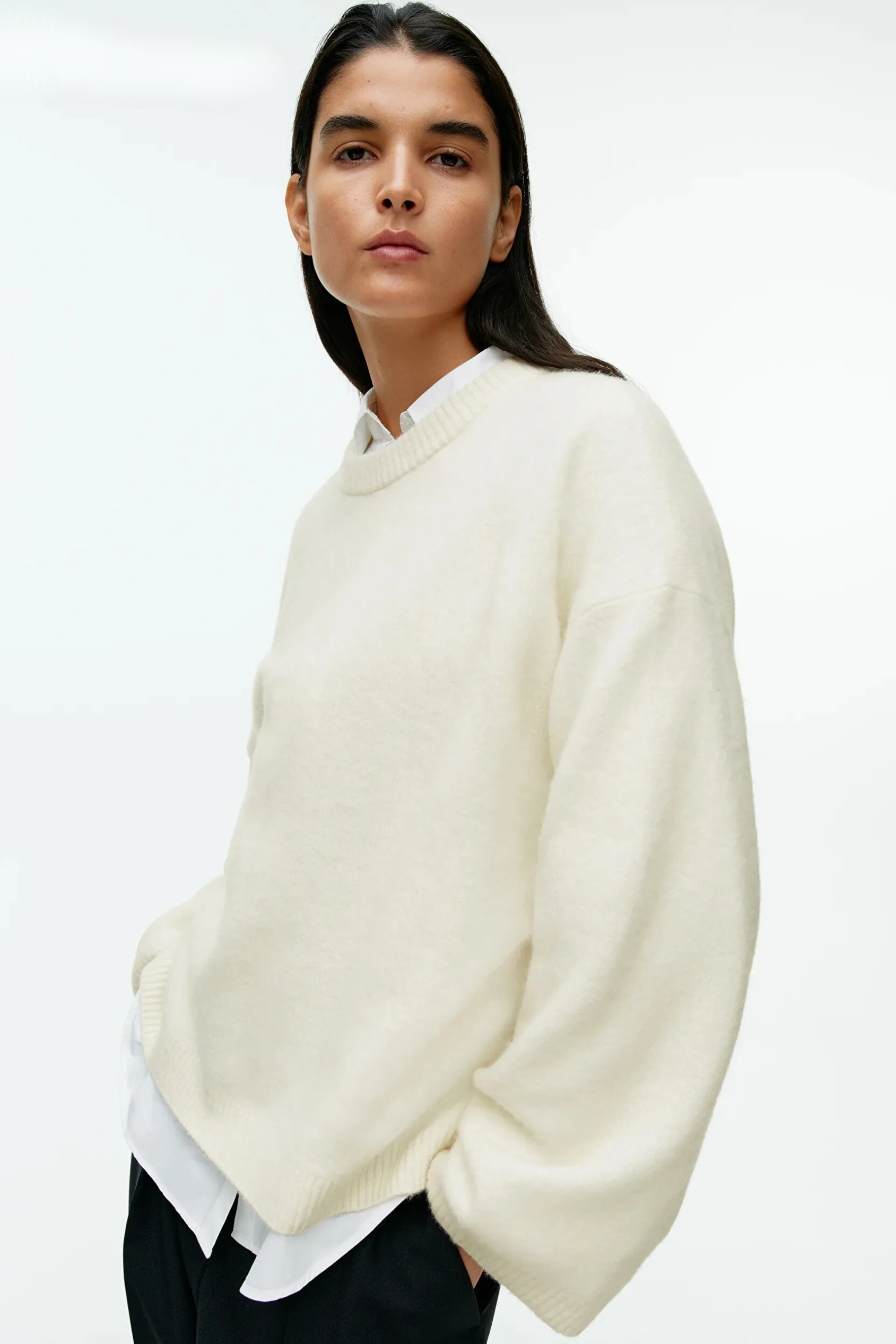 Matilda Pull Décontracté en Mélange d’Acrylique et de Viscose