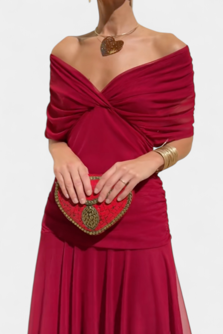 Alondra Robe Longue à Imprimé Floral et Taille Plissée