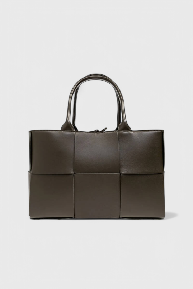 Bronte Sac Cabas en Cuir Vegan Tressé