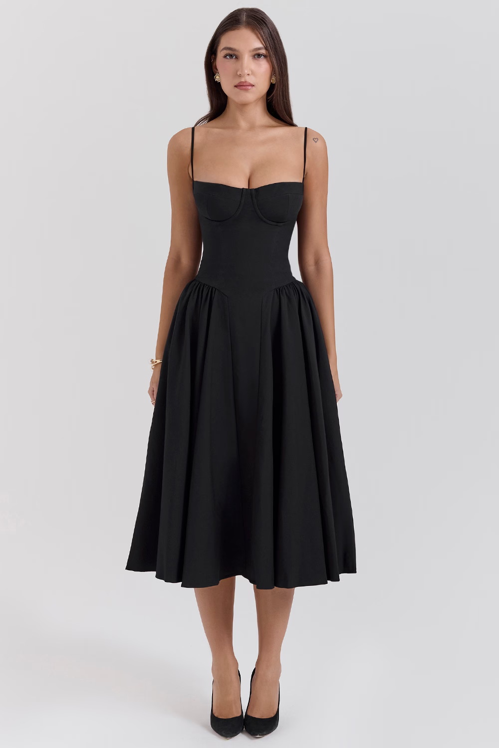 Felicity Robe Corset Sans Manches à Silhouette Sculptée