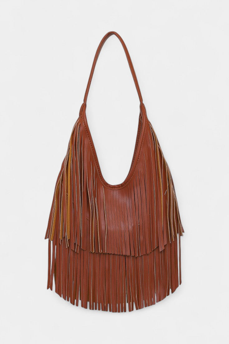 Sac Noir à Longues Franges et Esprit Bohème Chic