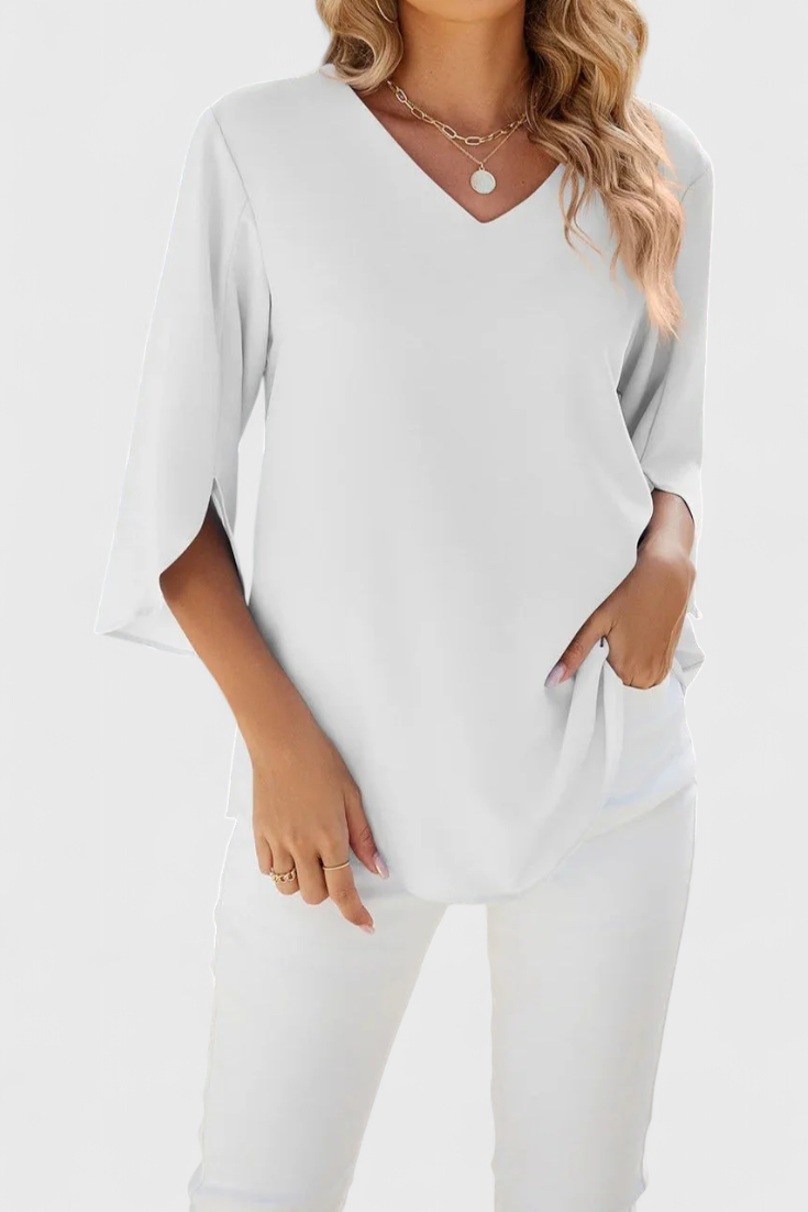 Tabitha Blouse Évasée en Tissu Léger et Confortable