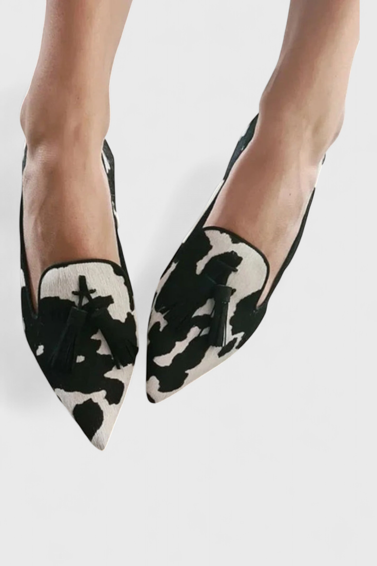 Fermina Mocassins Bicolores à Bout Pointu