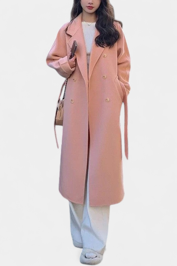 Nadiana Manteau Long Structuré et Intemporel