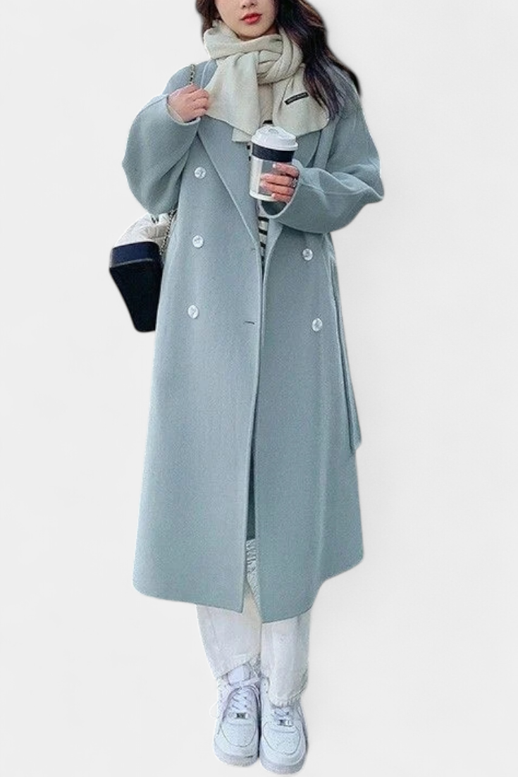 Nadiana Manteau Long Structuré et Intemporel