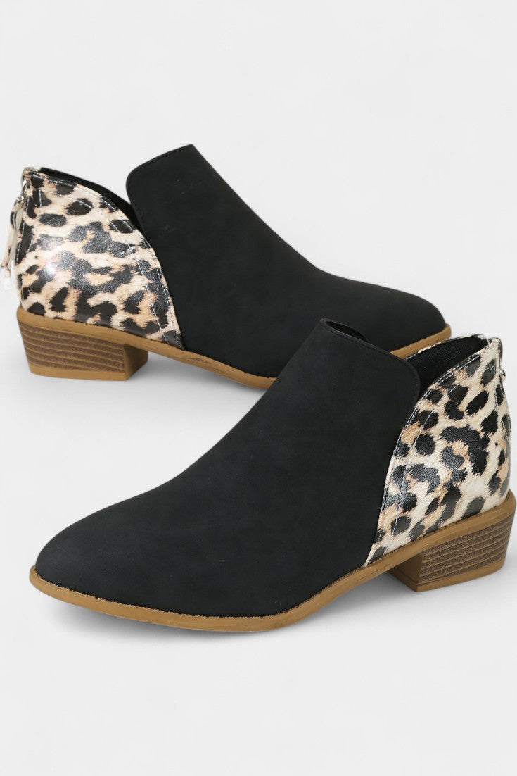 Janicee Bottes Orthopédiques Léopard à Style Audacieux