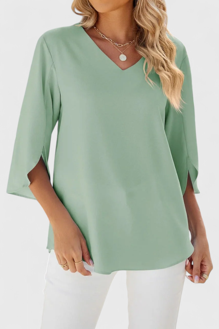 Tabitha Blouse Évasée en Tissu Léger et Confortable