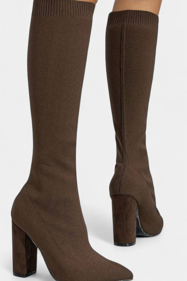 Frédérique Bottes Chaussettes à Talon Bloc