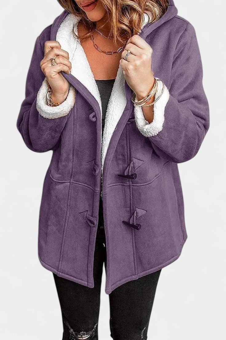 Jessa Manteau Long à Capuche Élégante