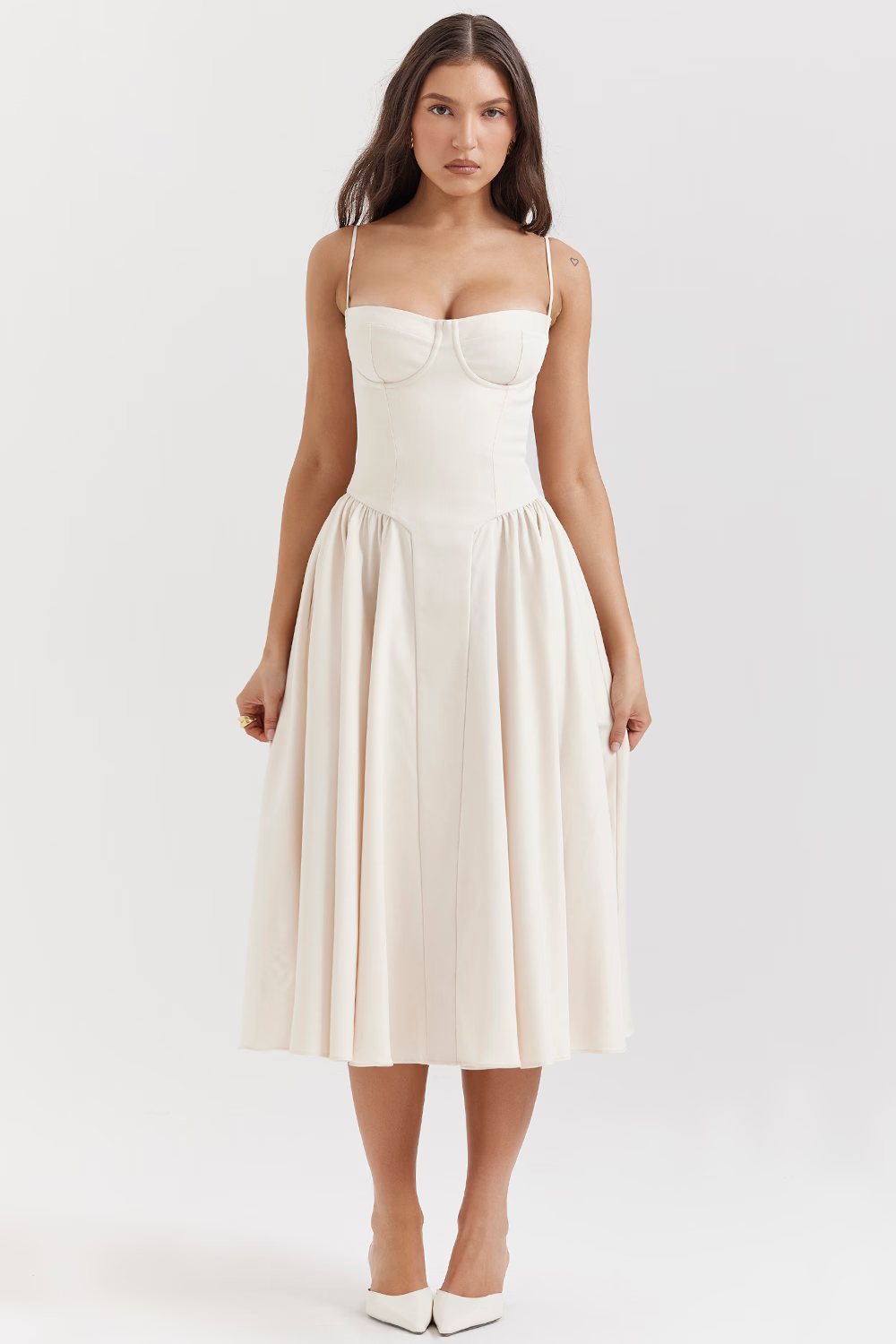 Felicity Robe Corset Sans Manches à Silhouette Sculptée