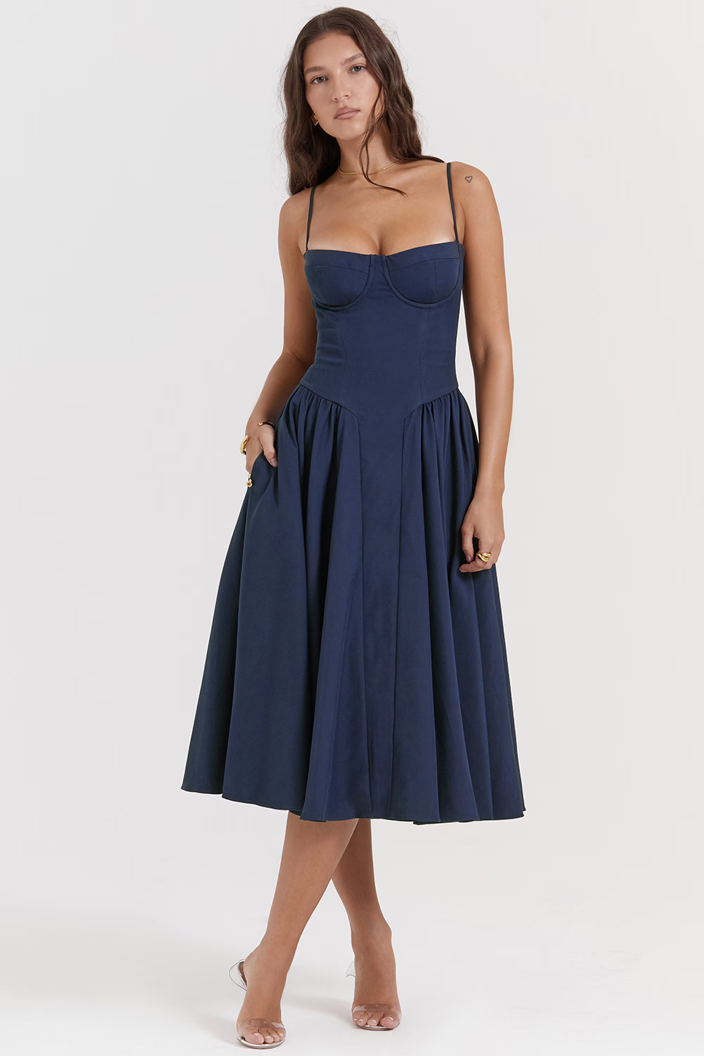 Felicity Robe Corset Sans Manches à Silhouette Sculptée