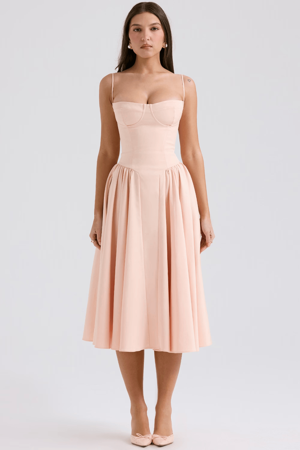 Felicity Robe Corset Sans Manches à Silhouette Sculptée