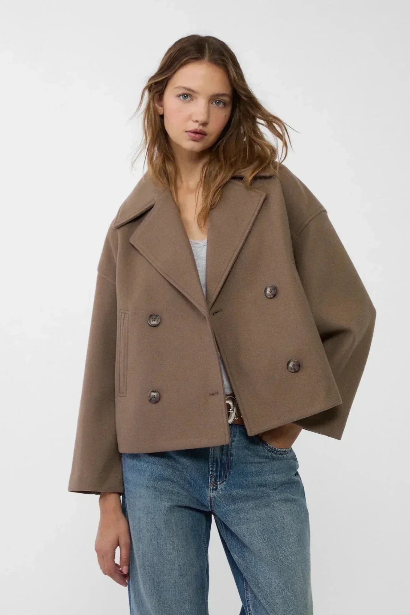 Destiny Veste à Double Boutonnage et Coupe Cintrée